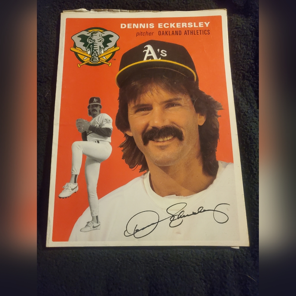 Oakland Athletics Magazine 1993 w/Detroit Tigers Game Notes Dennis Eckersley MLB